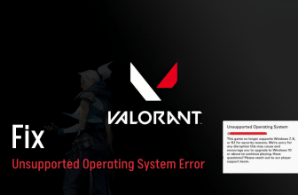 Valorant Unsupported Operating System